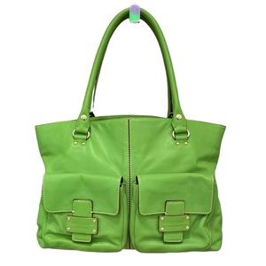 Kate Spade Vintage Lime Green Leather Shoulder Bag
